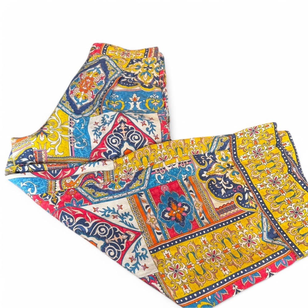 Colorful Bohemian Print Pants